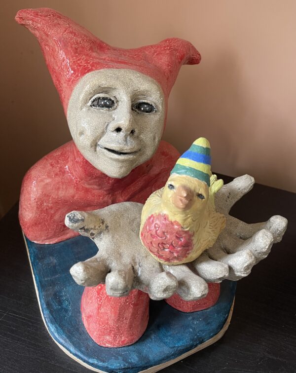 Pierrot met vogeltje