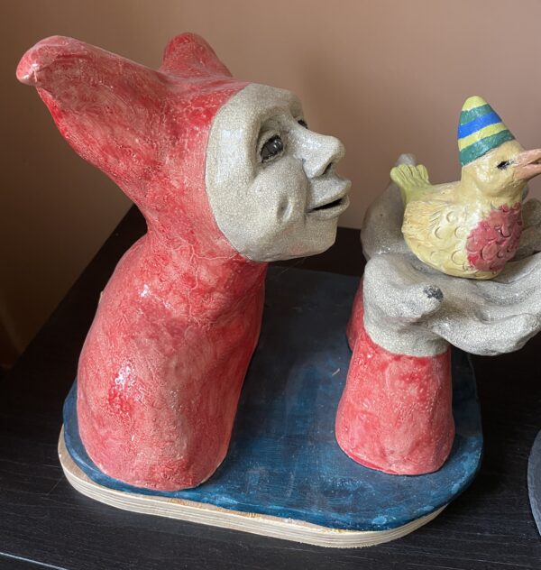 Pierrot met vogeltje - Afbeelding 2