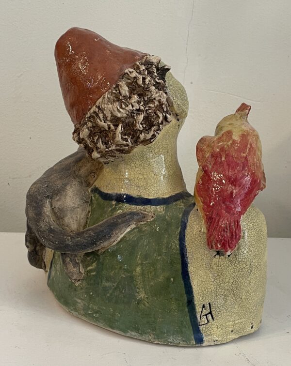 Clowntje met poes en vogel - Afbeelding 2